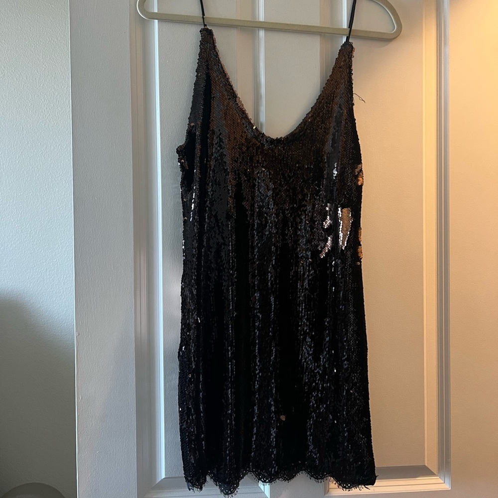 Nordstrom Black Sequin Dress